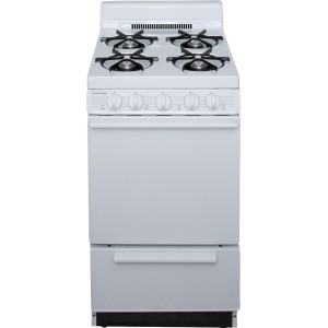 Holiday Gas Range, 20"W, 2.4 cu ft, Freestanding, ADA, White - 303118 | Lowe's Pro Supply