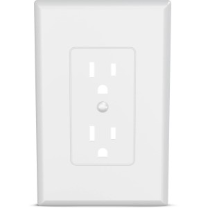 Hubbell Hubbell TayMac Revive 1-Gang Mid-Size White PVC Indoor Duplex Wall Plate - 340013 | Lowe's Pro Supply