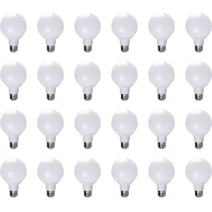 Simply Conserve Simply Conserve 6W G25 5000K LED Globe Light Bulbs, Pack of 24 - 413131 | Lowe's Pro Supply