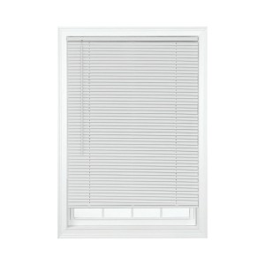Project Source Project Source Cordless 1-in White Vinyl Light Filtering Mini-Blind 23-in x 36-in - 482023 | Lowe's Pro Supply