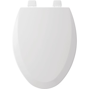 Bemis Bemis 1500TTT Elongated Enameled Wood Toilet Seat White Never Loosens Adjustable - 730000 | Lowe's Pro Supply