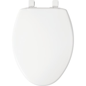 Bemis Bemis 7300SLEC Elongated Plastic Toilet Seat White Easy Clean Slow-Close - 730002 | Lowe's Pro Supply