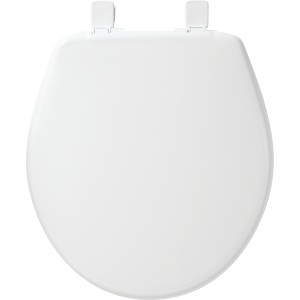 Bemis Bemis 730SLEC Round Plastic Toilet Seat White Easy Clean Slow-Close - 730003 | Lowe's Pro Supply