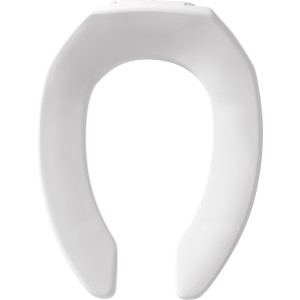 Bemis Bemis 1955SSCT Elongated Plastic Toilet Seat White Never Loosens Self Sustaining - 730006 | Lowe's Pro Supply