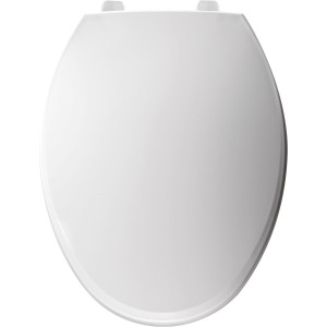 Bemis Bemis 7650TDG Elongated Plastic Toilet Seat White Never Loosens - 730011 | Lowe's Pro Supply