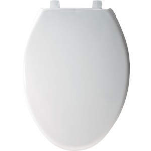 Bemis Bemis 7850TDG Elongated Plastic Toilet Seat White Never Loosens - 730013 | Lowe's Pro Supply