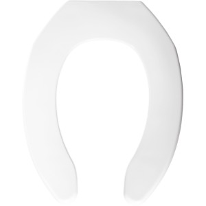 Bemis Bemis 1055SSC Elongated Plastic Toilet Seat White - 730015 | Lowe's Pro Supply