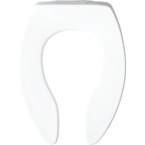 Bemis Bemis 1655CT Elongated Plastic Toilet Seat White Never Loosens - 730018 | Lowe's Pro Supply