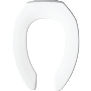 Bemis Bemis 2155SSCT Elongated Plastic Toilet Seat White Never Loosens Self Sustaining - 730021 | Lowe's Pro Supply
