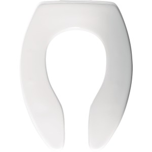 Bemis Bemis 3155SSCT Elongated Plastic Toilet Seat White Never Loosens Self Sustaining - 730023 | Lowe's Pro Supply
