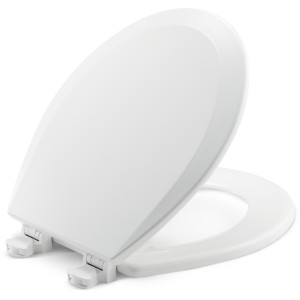 Bemis Bemis 500EC Round Enameled Wood Toilet Seat White Easy Clean - 730114 | Lowe's Pro Supply