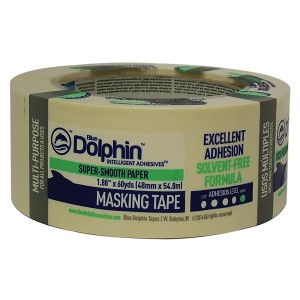 Masking Tape, Solvent-Free Tape, 2" X 60 Yards