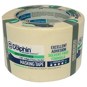 Masking Tape, Solvent-Free Tape, 3" X 60 Yards