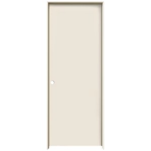 interior pre-hung flush hardboard door 24" x 80" right hand