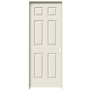 Interior Pre-Hung 6-Panel Door 30" x 80" Left Hand