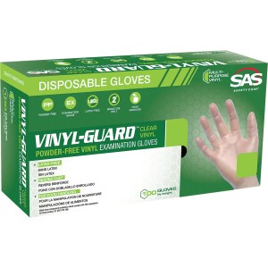 SAS Safety Large Disposable Vinyl Gloves, Box of 100 - 533015 | Lowe's Pro Supply