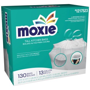 Moxie 13-Gallon Scent free White Indoor Plastic Kitchen Drawstring Trash Bag 130 -Count - 545035 | Lowe's Pro Supply