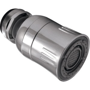 Dual Thread Standard Size Dual Spray with Swivel 1.5 GPM Kitchen Aerator, Chrome