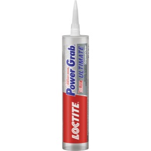 Loctite Power Grab, Polymer-Based Clear Multi-Use Interior/Exterior Construction Adhesive, Ultimate Crystal Clear, 9 oz - 802412 | Lowe's Pro Supply