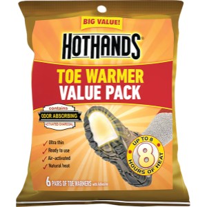 Hot Hands Hot Hands Toe Warmer Value Pack, 6 pack - 882006 | Lowe's Pro Supply