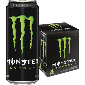 Monster MONSTER ENERGY 4 -Pack 64 - fl oz Monster Energy Original 4 Pack - 16 Fl Oz Energy Drink - 896002 | Lowe's Pro Supply