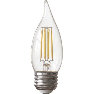 Feit Flame Tip Filament LED Bulb Replaces 60W 2700K Dimmable