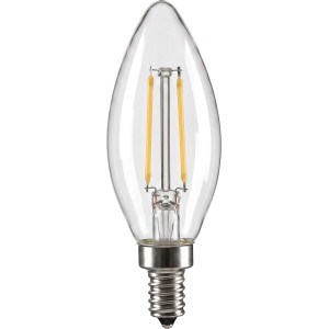 Feit Electric 3.3W (40W Replacement) Soft White (2700K) E12 Base B10 Dimmable LED Light Bulb (2-Pack) - 413710 | Lowe's Pro Supply