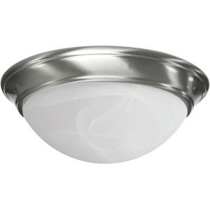 13" LED Dome Ceiling Fixture Satin Nickel