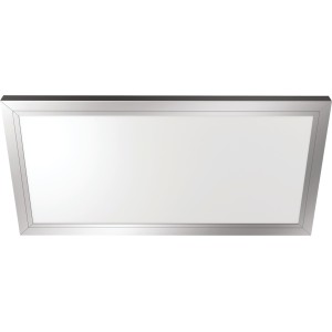 Feit Electric Feit 25W 2000 Lumen Selectable CCT Satin Nickel Flat-Panel LED Ceiling Fixture 12-in x 23-3/4-in - 442305 | Lowe's Pro Supply