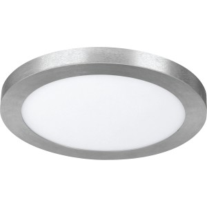 11" LED Round Flat-Panel Fixture Satin Nickel