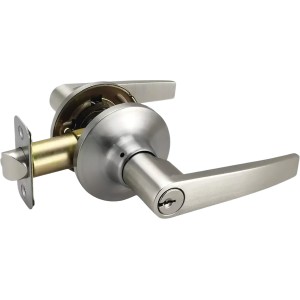 straight entry lever satin nickel