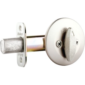 Kwikset 663 Keyless Deadbolt Drive-in-Latch Satin Nickel