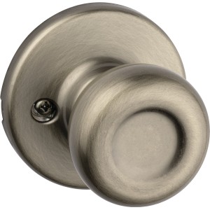 Kwikset Tylo Passage Knob Antique Brass