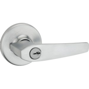Kwikset Delta Entry Lever Satin Chrome - 558123 | Lowe's Pro Supply