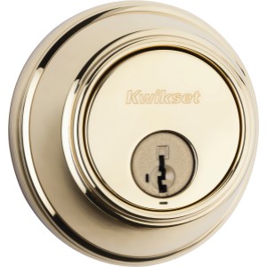 Kwikset Kwikset SmartKey 817 Key Control Deadbolt, Polished Brass - 558405 | Lowe's Pro Supply