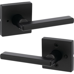 Kwikset Kwikset Halifax Privacy Lever Iron Black - 558518 | Lowe's Pro Supply