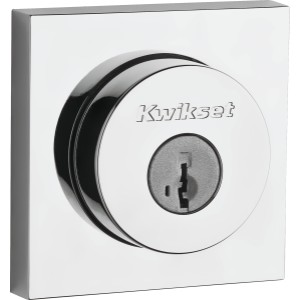 Kwikset SmartKey Halifax Single Cylinder Deadbolt Chrome