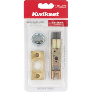 Kwikset Universal Adjustable Deadlatch Polished Brass - 565205 | Lowe's Pro Supply