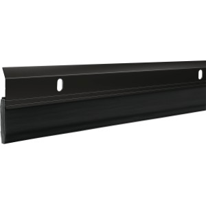 frost king 3-ft x 2-1/4-in x 1/2-in black aluminum/vinyl door weatherstrip - 615307 | lowe's pro supply