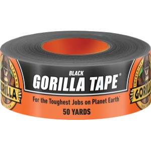 Gorilla Duct Tape, Black, 1.88 in x 50 Yards - 808502 | Lowe's Pro Supply