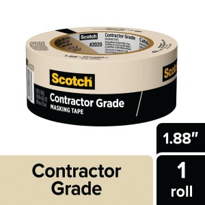 Scotch Tape Scotch 2020 Contractor Grade Masking Tape, 1.88 in x 60 Yards - 808532 | Lowe's Pro Supply