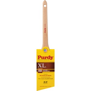 Purdy Purdy Reusable Nylon/Polyester Blend Angle Brush, All Pains & Stains, Medium Stiff, 2" - 820108 | Lowe's Pro Supply