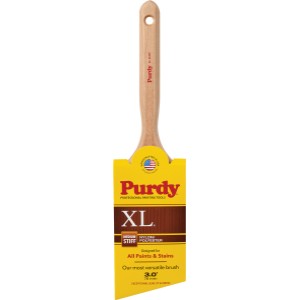 Purdy Purdy Reusable Nylon/Polyester Blend Angle Brush, All Pains & Stains, Medium Stiff, 3" - 820110 | Lowe's Pro Supply