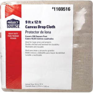 ProLine 8 oz, 9 Ft X 12 Ft Canvas Drop Cloth