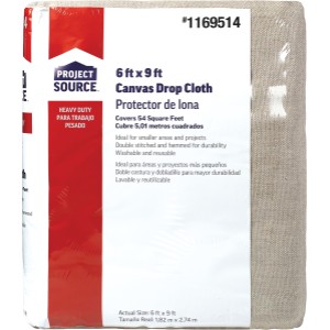 proline 8 oz, 6 ft x 9 ft canvas drop cloth