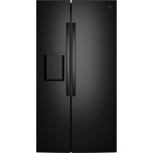 GE Side-by-Side Refrigerator, 36 in, 27.9 cu ft, In-Door Icemaker, ADA, Energy Star, Black - 280399 | Lowe's Pro Supply