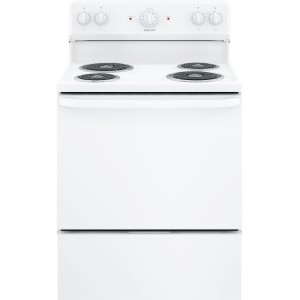 Hotpoint Coil Electric Range, 30"W, 5.0 cu ft, Freestanding, Energy Star, White - 282240 | Lowe's Pro Supply