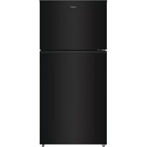 whirlpool top-freezer refrigerator, 30 in, 19.2 cu ft, ada, black - 290240 | lowe's pro supply