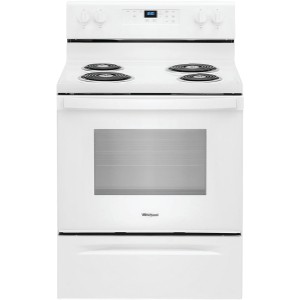 Whirlpool White 4.8 cu ft Self-Cleaning Electric Range