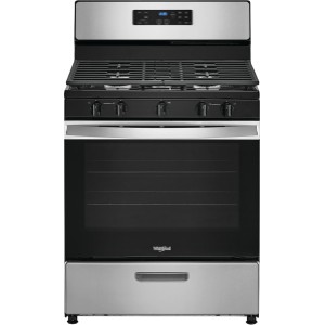 Whirlpool Black Stainless 4.8 cu ft Gas Range